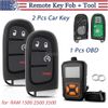 2x New Replacement Remote Key Fob 4 Button With Tool Kit For RAM 1500 2500 3500
