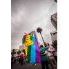 FlagJoint Rainbow Pride 3x5ft Flag and Hand Held Telescoping Pole Bundle - For Events, Parades, Demonstrations