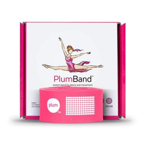 The PlumBand Stretch Band for Dance and Ballet – Colors and Sizes for Kids & Adults – Improve Your Splits, Strength, and Flexibility with Stretching (Rose Pink, Small)