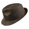 Jaxon & James Weathered Cotton Trilby - Brown Small