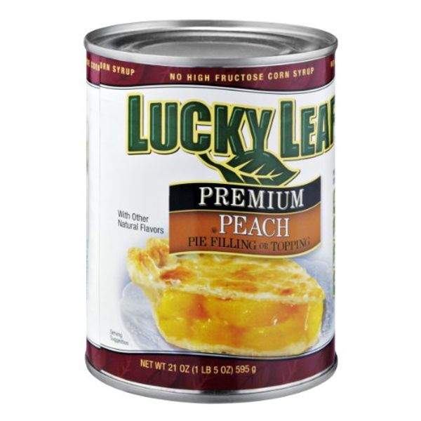 LUCKY LEAF PEACH PIE FILLING CAN 21 OUNCE