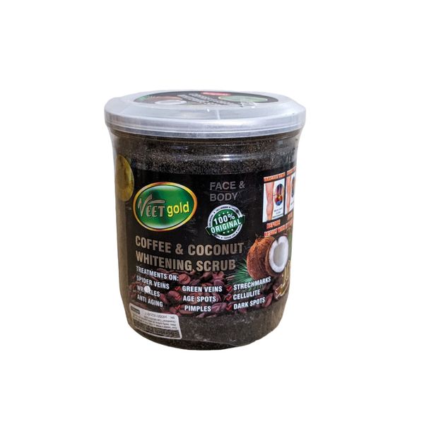 VEET Gold coffee coconut face and scrub.  Super effective scrub 