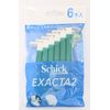 Schick EXACTA2 Fixed 2-Blade Disposable Razors, 6 Pack (10)