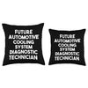 Future Automotive Cooling System Diagnostic Technician Throw Pillow