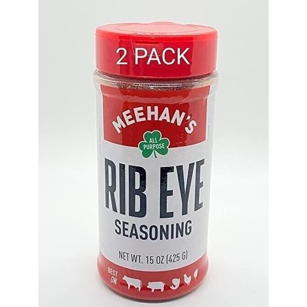 Meehan's Rib Eye Seasoning, 15 Oz Jar, 2 Pack