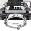 Headlight Mounting Bracket 7inch Round LED Headlight Mount Bracket Ring Stainless Head Light Lamp Holder for