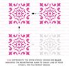 Daphne Modern Tile Stencil - Floor Stencil for Kitchen and More