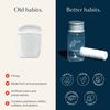Better & Better Natural Floss | Vegan, 100% Plant-Based Waxed Dental Floss in Refillable Glass Jar | Natural Dental Floss w/Jojoba & Peppermint Oil | Moisturizing & Soothing Eco Friendly Dental Floss