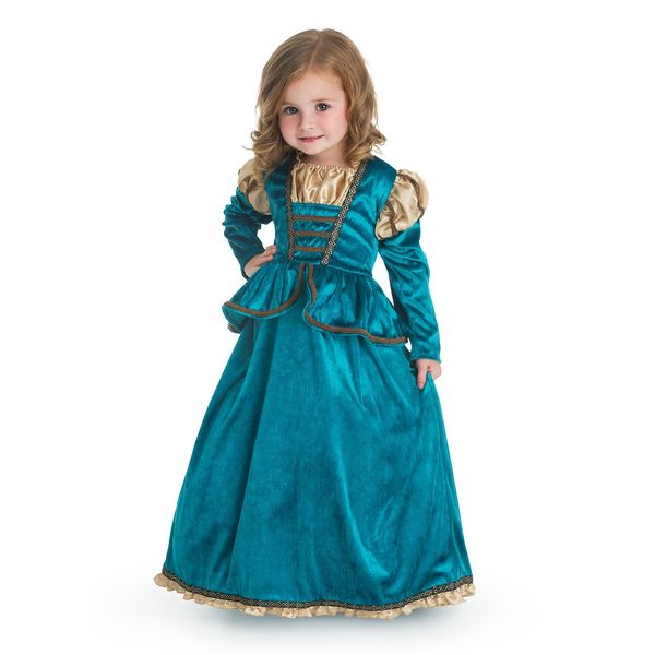 Little Adventures Medieval Princess Dress Up Costume (Medium Age 3-5) - Machine Washable Child Pretend Play and Party Dress with No Glitter