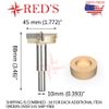 Tideway Carbide PRO LC171901045 45 mm Dia Hinge Boring forstner router bit