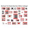 Security Guard On Patrol Warning Stickers / 6 Pack + FREE Shipping