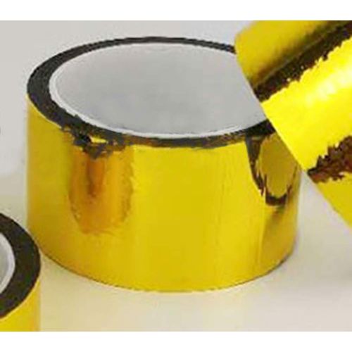 Youtei Gold Adhesive Tape 50M Glossy (Width 5cm x Length 50m, Gold)