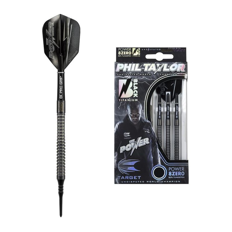 Phil Taylor - 8zero Black 4 - 21-23-25 gram - 80% tungsten - Target