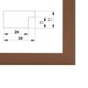 Monframe Modern Picture Frame 15 x 21 cm (DIN A5) Bronze with Acrylic Glass