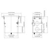 1-Gang Rectangular Floor Box Assembly Kit w/ Brass Flip Cover 15A TR Duplex