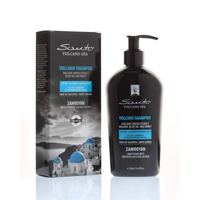 Santo Volcano Shampoo for Dry, Coloured & Damaged Hair 250 ml