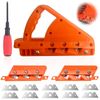 JHZXing Plaster Board Planer, 45° & 60° Edging Cutter, 10 Replacement Blades