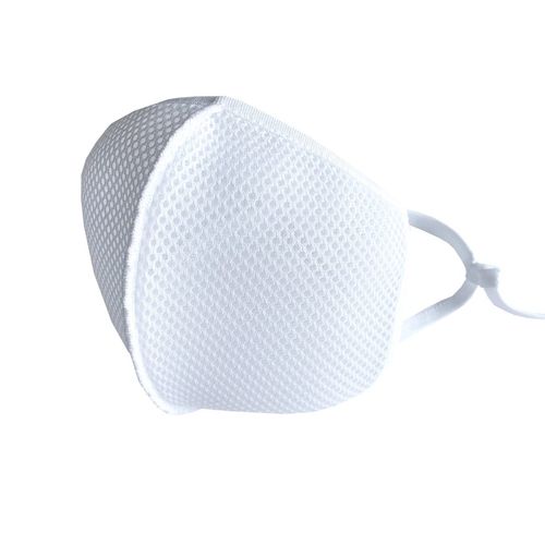 For Adults: Mesh Mask, Sports Mask, Easy to Breathe, Running, Sculpted, White