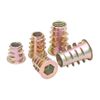 Qrity 20 Pcs Hex Socket Screw-in Nuts Fastener M5x10mm, Zinc Alloy Ladder-Shaped Threaded Insert Nuts, Interface Hex Socket Drive