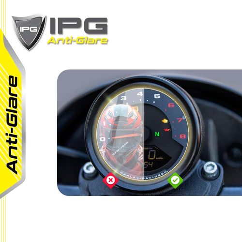 IPG Anti-Glare for Harley 2023-24 Lowrider S Cluster Display Matte Finish Screen Protector Film Ultra Responsive Clarity Anti Scratch, Perfect for Outdoor Use for LowRider-AG