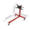 CNCEST Rotating Engine Stand, Engine Stand Motor Hoist Dolly Mover Jack with 360 Degree Adjustable Mounting Head (Red,750lbs)