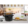Elite Gourmet 3 Quart Slow Cooker with Low High Settings Cool Touch Handles