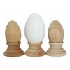 12- 2.5" White Eggs Wood Eggs Easter Eggs Chicken Eggs Decor Eggs Pretend Play