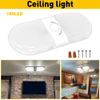 12-24V Tri-Colors Ceiling Dome Light LED Interior Lighting for Trailer Camper RV