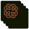 Celtic Knot Love Eternity Low Profile Novelty Cork Coaster Set