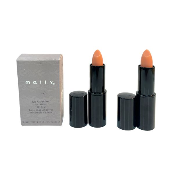 Mally Lip Attraction Lip Primer Set Of 2 (0.12oz / 3.3g) NEW