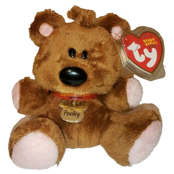 Ty Beanie Baby POOKY (Garfield) Teddy Bear 5" NEW MWMTs Plush Stuffed Animal Toy