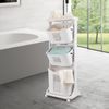 3 Tier Laundry Hamper Basket Sorter Clothes Storage Organizer Shelf Rolling Cart