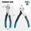 DURATECH 7" Nail Puller End Cutting Plier with Blackened Nail Remover End Nipper