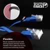 rhinocables Flat Ethernet Cat5e Network Patch Cable Slim Thin Low Profile LAN Patch Internet Lead for Xbox, PS4, Modem, Router, PC, Smart TV, Android Box 'Blue, 2m'