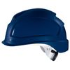 Uvex Pheos B-S-WR Protective Helmet - Ventilated Work Helmet for Construction Site - Blue