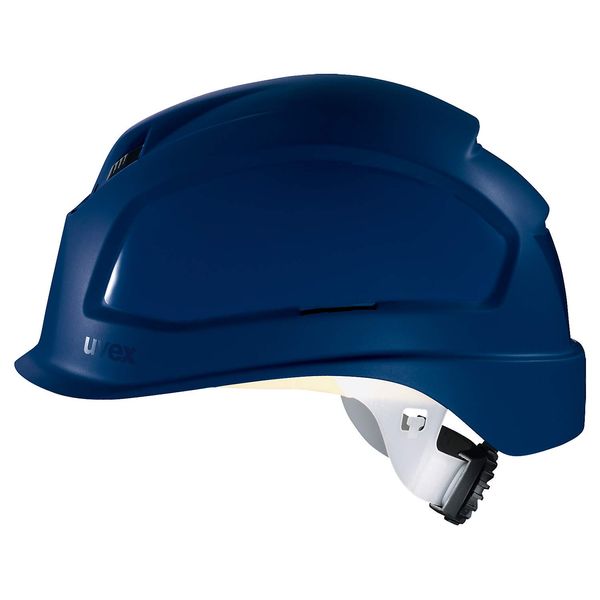 Uvex Pheos B-S-WR Protective Helmet - Ventilated Work Helmet for Construction Site - Blue