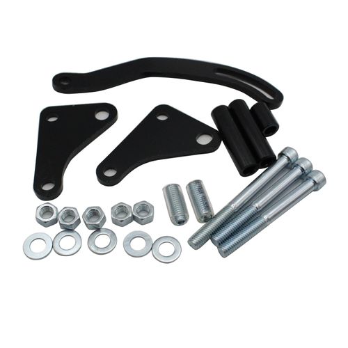 1 Set SHLPDFM Black Saginaw Power Steering Pump Mounting Bracket LWP SWP Fits for SB SBC Chevy 262 265 283 302 305 307 327 350