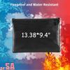 2000℉ Fire Proof money Bag Big Document Pouch Waterproof Safe Cash Lock Storage