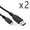 2 Pack - 10ft Micro USB Charger Cable Playstation 4 PS4 Dualshock Controller