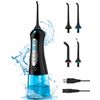 Cordless Water Flosser for Teeth Professional Water Teeth Cleaner Picks Dental Oral Irrigator with 3 Modes & 4 Jet Tips for Braces Gums, IPX7 Waterproof, 300ml Detachable Tank for Mother Day Gift