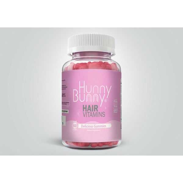 Hunny Bunny Hair Vitamins Gummies 60ct sugar bear longer hair