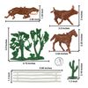 BMC CTS Rustic Western Ranch - 15pc Plastic Figure Playset Diorama Accessories