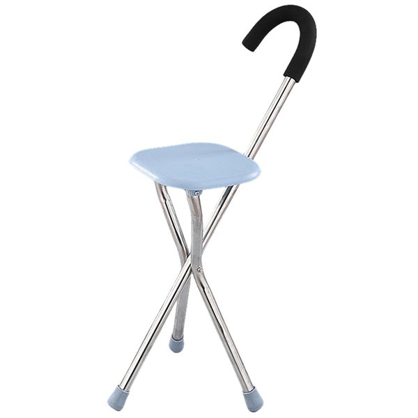 Walking Stick Chair, Folding Cane Chair, Includes Staff Chair, Folding Cane, For Elderly People, Lightweight, Compact Chair, Walking Assistant Stick, Tripod Cane, Lightweight, Mother's Day, Father's