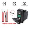 2X Boart 5V 4.2A Dual USB Car Charger Adapter Socket Voltmeter Rocker Switch