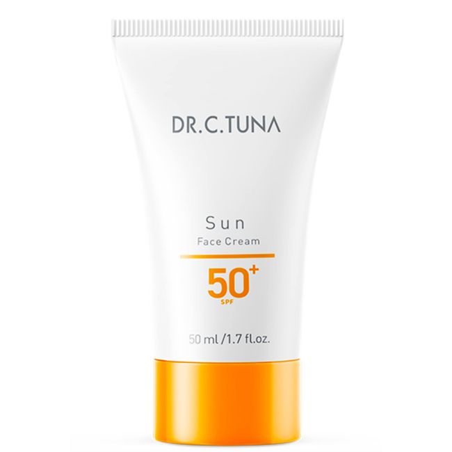 FARMASI Dr. C. Tuna Sun Care SPF 50 Sun Face Cream, Gentle Lotion Broad Spectrum and Water Resistant Sun Cream UVA/UVB Sun Protection, Lightweight For All Skin Types, 1.7 fl. oz. / 50 ml