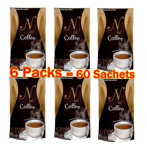 6 Packs N Ne Coffee Instant Espresso Coffee Powder No Sugar Weight Management