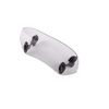 Motorcycle Windshield Universal Clamp-On Variable Windshield Spoiler Extension (Smoked Color)