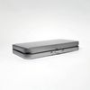 RVTUS Silver Metal Rectangular Tins With Hinged Child Resistant Locking Lid - Lidded Storage Containers (Large - 12 Pack)