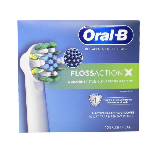 Oral-B Floss Action Replacement Brush Heads 10 Count
