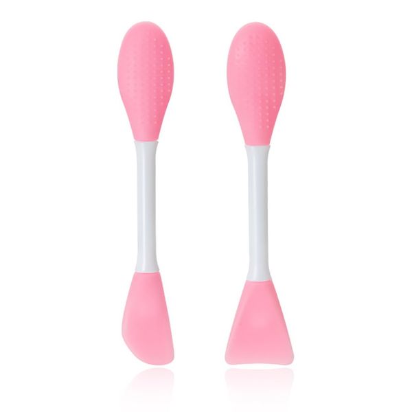 PHCOZY 2 Pieces Silicone Face Mask Brushes 2 in 1 Mask Brush Silicone Face Cleaning Brush Face Mask Brush Double Sided Mask Brush for Applying and Cleaning DIY